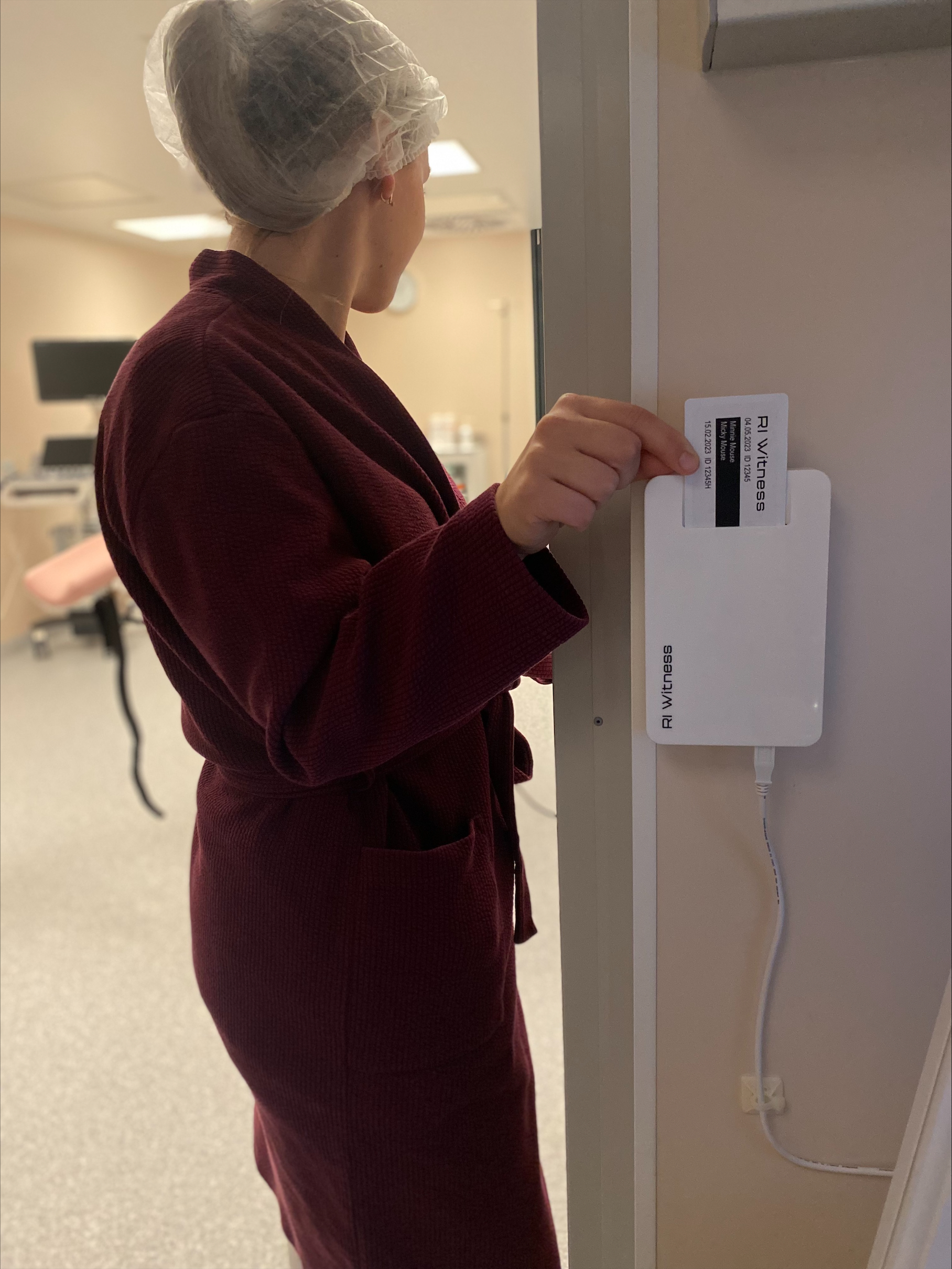 Patsient lisatuvastamine enne protseduuri elektroonse kaardiga